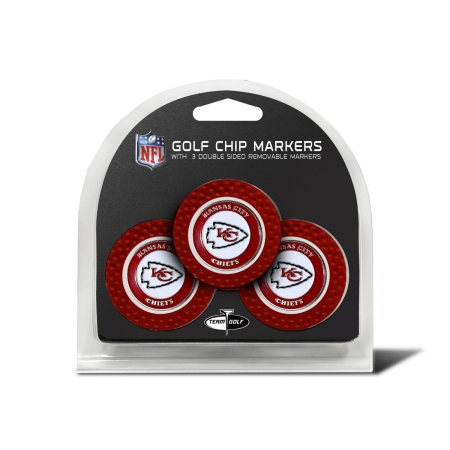 31488 Kansas City Chiefs Golf Chip - Pack of 3