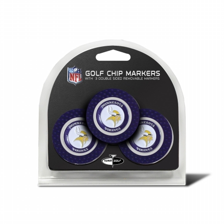 31688 Minnesota Vikings Golf Chip - Pack of 3