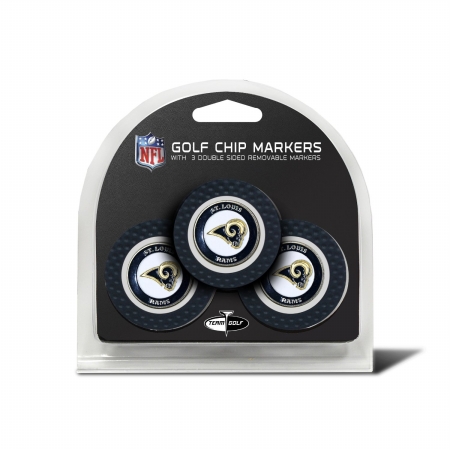 32588 St Louis Rams Golf Chip - Pack of 3
