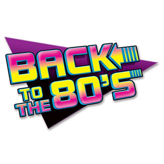 Beistle 54311 Back To The 80S Sign- Pack Of 12