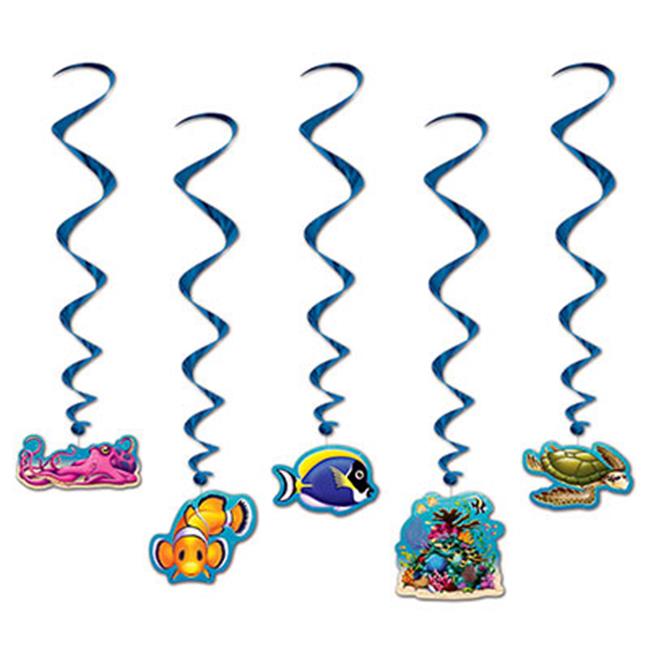 Beistle 54588 Under The Sea Whirls- Pack Of 6