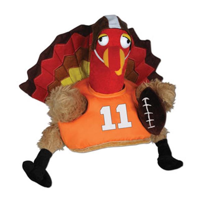 Beistle 90739 Plush Touchdown Turkey Hat- Pack Of 4