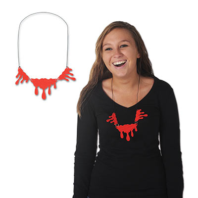 Beistle 00035 Dripping Blood Necklace, Pack Of 12