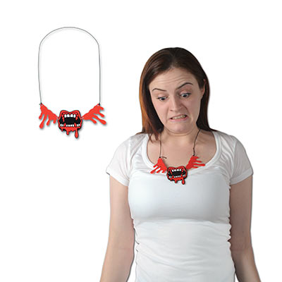 Bloody Fangs Necklace, Pack Of 12
