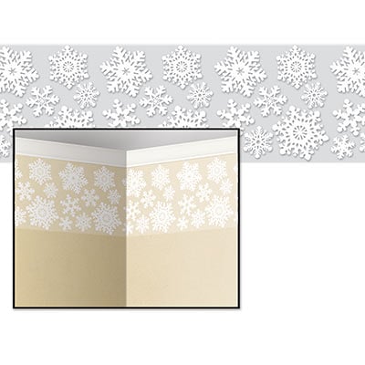 Picture of Beistle 20199 Snowflake Border- Pack Of 6