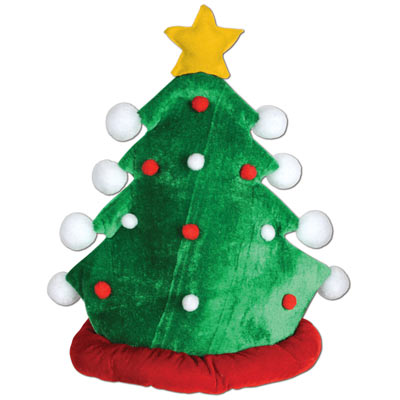 Picture of Beistle 20709 Plush Christmas Tree Hat&#44; Pack Of 12