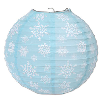 Picture of Beistle 20758 Snowflake Paper Lanterns&#44; Pack Of 6
