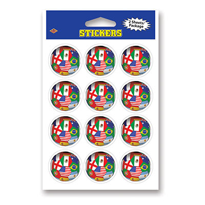 Picture of Beistle 54050-INT Stickers - International&#44; Pack Of 12