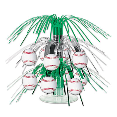 Picture of Beistle 54099 Baseball Mini Cascade Centerpiece- Pack Of 12
