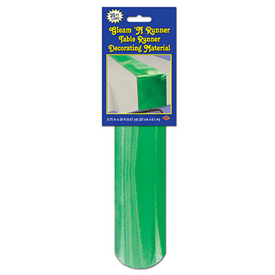DDI 1907447 Metallic Table Runner - Green Case of 6