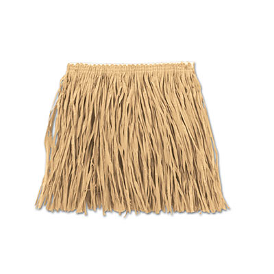 Picture of Beistle 54582-N Child Mini Hula Skirt- Natural - Pack Of 12