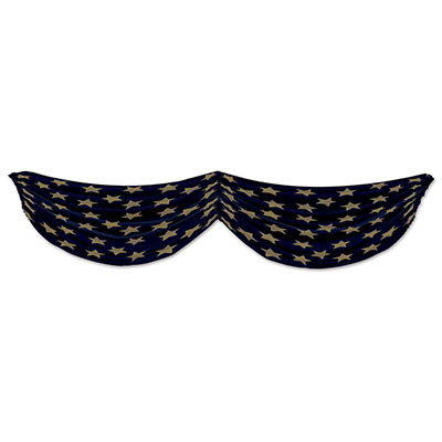 DDI 1907553 Stars Fabric Bunting Case of 6
