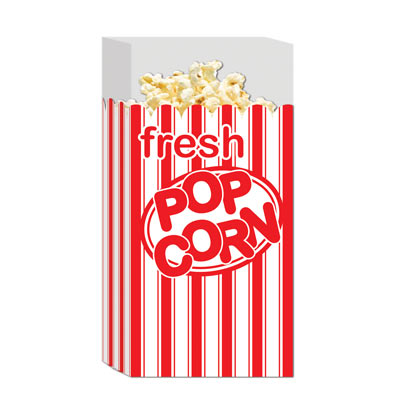 Picture of Beistle 57822 Popcorn Bags&#44; Pack Of 12