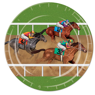 Picture of Beistle 58045 Horse Racing Plates- Pack Of 12