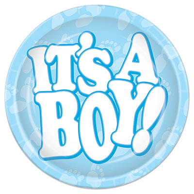 Picture of Beistle 58069 Its A Boy Plates- 7 in.- Pack Of 12