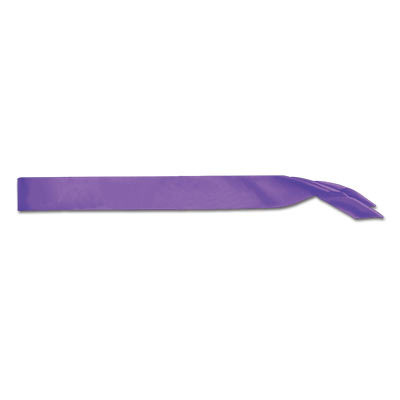 Picture of Beistle 60199-PL Satin Sash- Purple - Pack Of 6