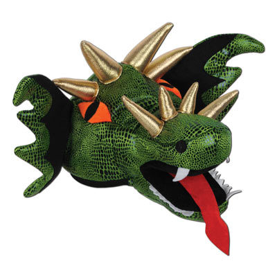 Picture of Beistle 60628 Plush Dragon Hat&#44; Pack Of 6