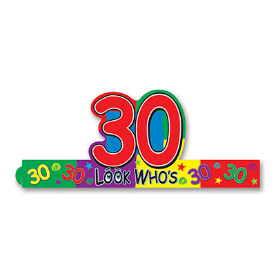 Picture of Beistle 66208-30 Look Whose 30 Headband- Pack Of 24