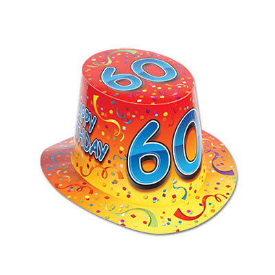 DDI 1908103 Happy 60 Birthday Hi-Hat Case of 25