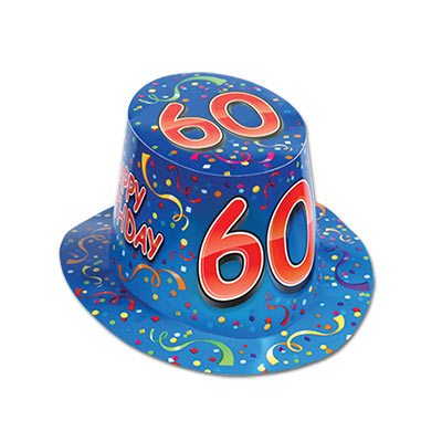 DDI 1908107 Happy 60 Birthday Hi-Hat Case of 25