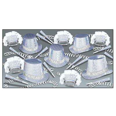 Picture of Beistle 86142-50 Diamond Happy New Year Assorted For 50