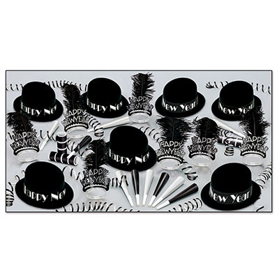Picture of Beistle 86172-50 Black Velvet Assorted For 50