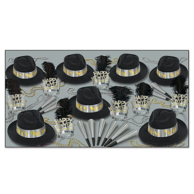 Picture of Beistle 86195-50 Platinum Gold Assorted For 50