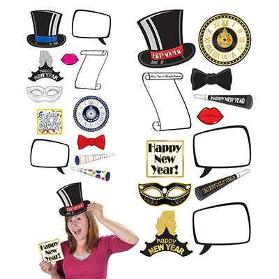 Picture of Beistle 88033 New Year Photo Fun Signs- Pack Of 12