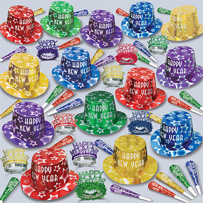 Picture of Beistle 88906-100 Gem-Star Deluxe Assorted For 100
