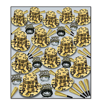 Picture of Beistle 88906BKGD100 Gem-Star Deluxe Gold Assorted For 100