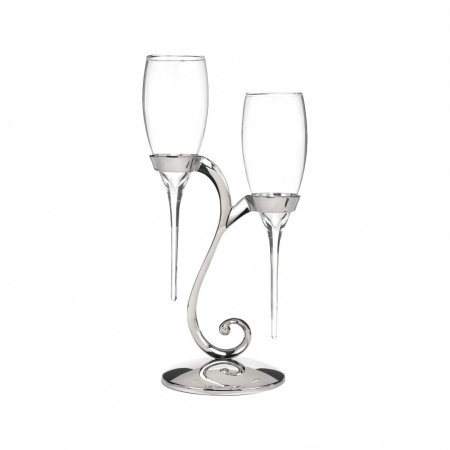 Picture of Hortense b Hewitt 20772P Raindrop Flutes with Swirl Stand