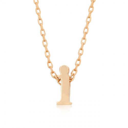 Picture of Icon Bijoux P11409A-V00-I Rose Gold Initial I Pendant