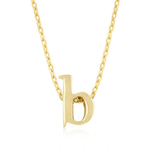 Picture of Icon Bijoux P11409G-V00-B Golden Initial B Pendant