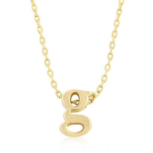 Picture of Icon Bijoux P11409G-V00-G Golden Initial G Pendant