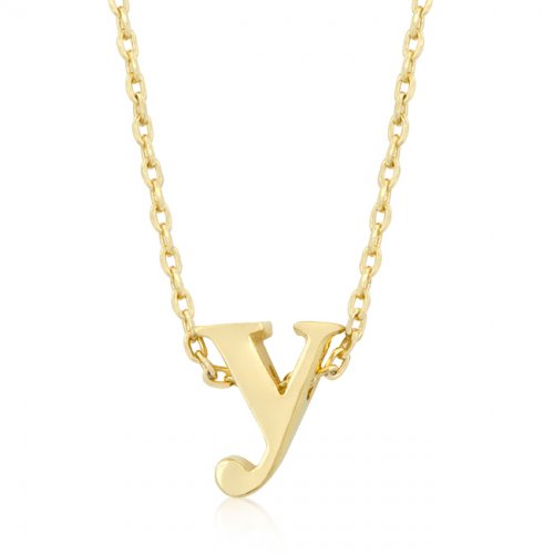Picture of Icon Bijoux P11409G-V00-Y Golden Initial Y Pendant
