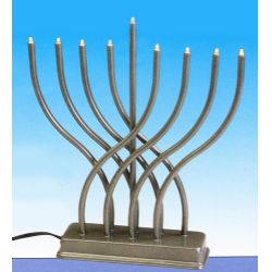Picture of GiftMark EM-17 Pewter Color Electric Menorah