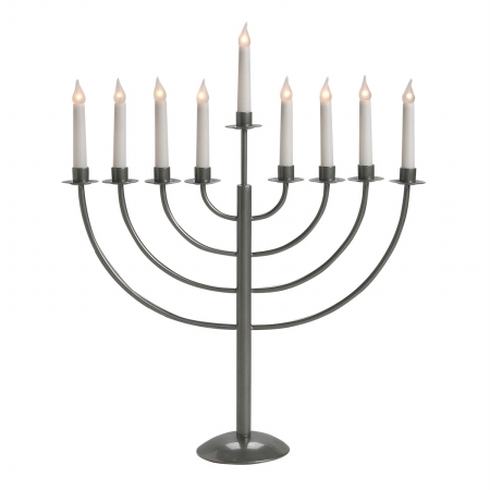 Picture of GiftMark EM-620.-P Pewter Color Electric Menorah