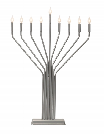 Picture of GiftMark EM-625-P Pewter Color Electric Menorah