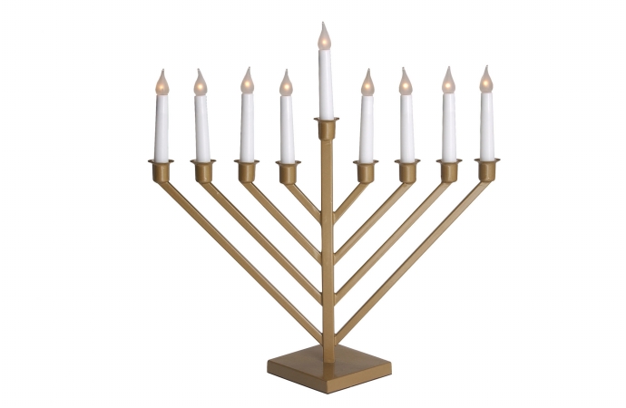 Picture of GiftMark EM-660-G Gold Color Electric Menorah