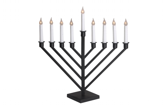 Picture of GiftMark EM-660-P Pewter Color Electric Menorah