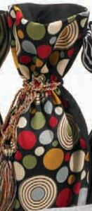 Picture of Joann Marie Designs IBT6X15CIR Printed Wine Bag - Circles Pack of 12