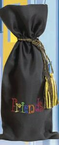 Picture of Joann Marie Designs IBTEMB1 Embroidered Wine Bag - Friends Pack of 12