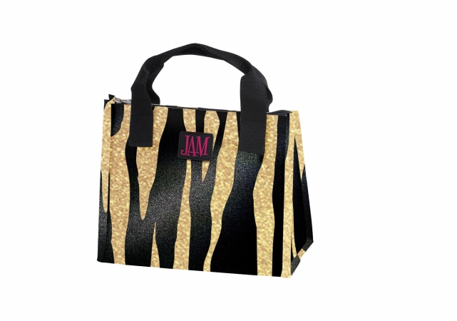 Picture of Joann Marie Designs P2LBMTIG Poly Lunch Bag - Metallic Tiger Pack of 6