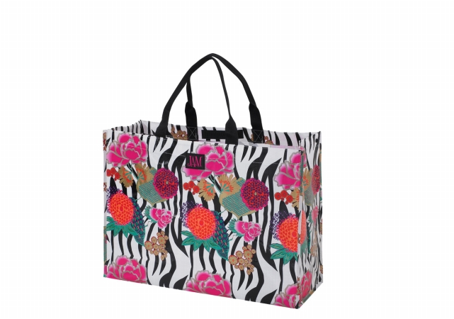 Picture of Joann Marie Designs P2LTAFP Poly Large Tote - Asian Floral Pack of 6