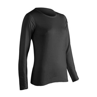 Picture of Platinum Long Sleeve Womens Top&#44; Black - Large