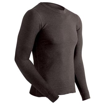 Picture of Poly Mens Long Sleeve Top- Black - Large