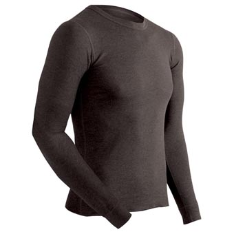 Picture of Performance Mens Long Sleeve Top, Black - Extra Large