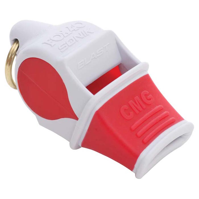 Sonik Blast Cmg Whistle - White & Red