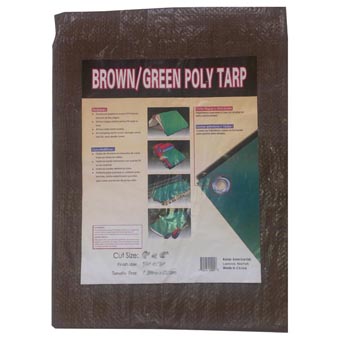 Reversible Brown & Green Tarp- 6 X 8