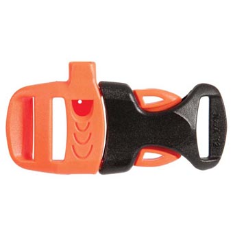 Whistle Buckle- Orange- 0.62 in.